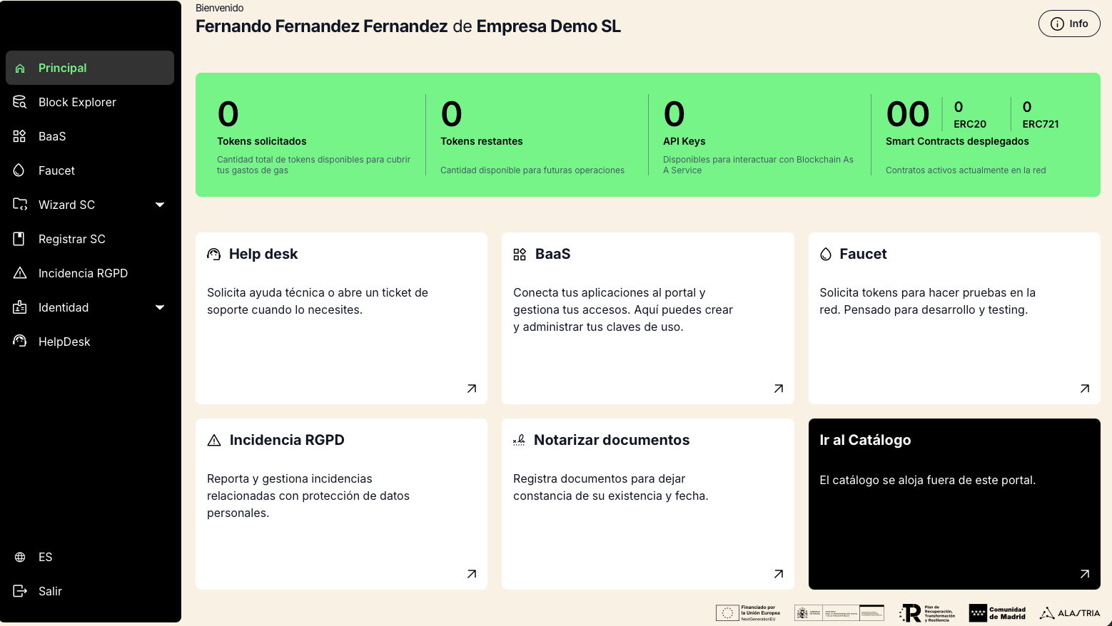 Área privada del Portal ISBE