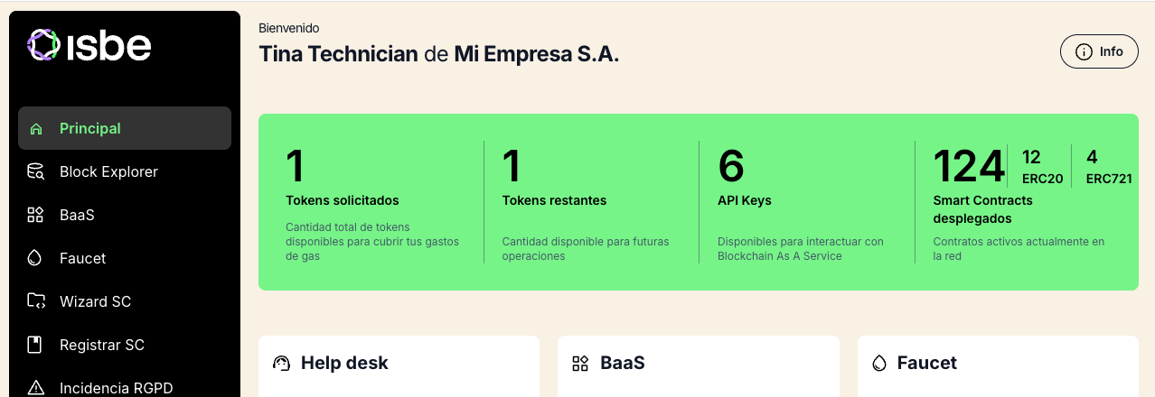 Acceso al Portal ISBE completado