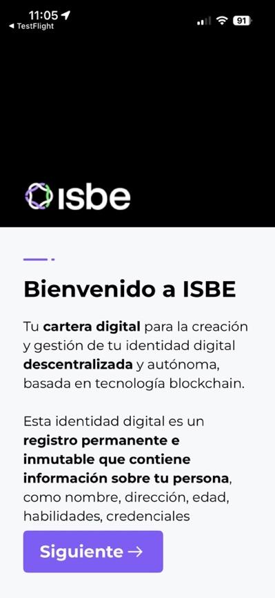 Instalación de ISBE Wallet