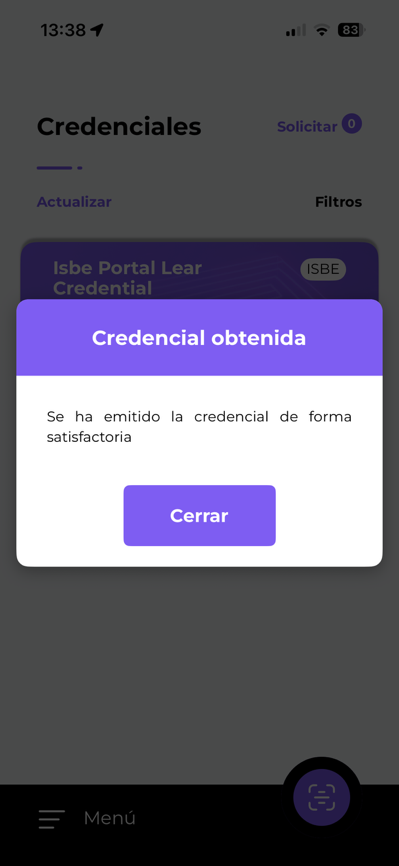 Credential obtained in Wallet