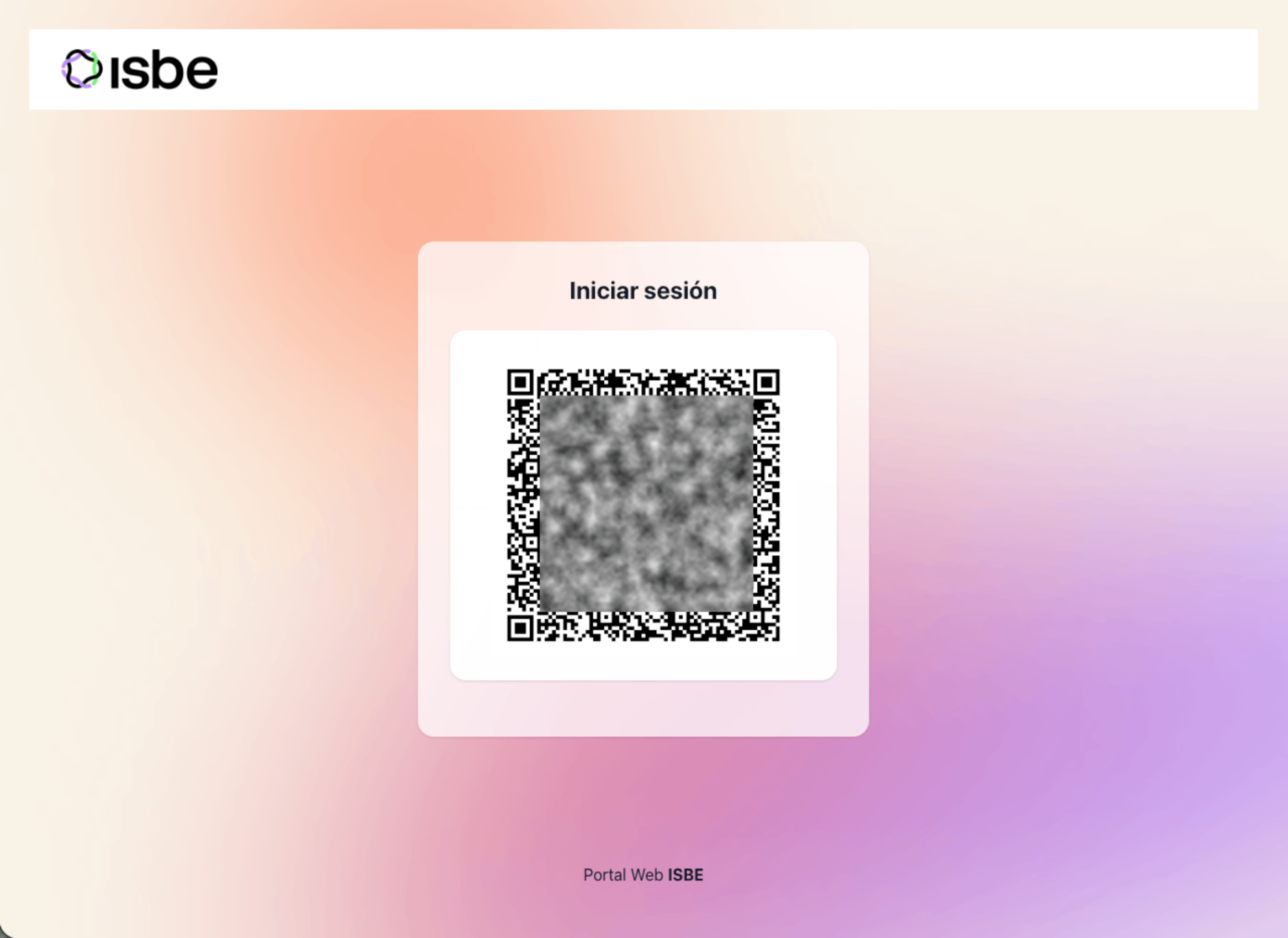 ISBE Portal access QR code