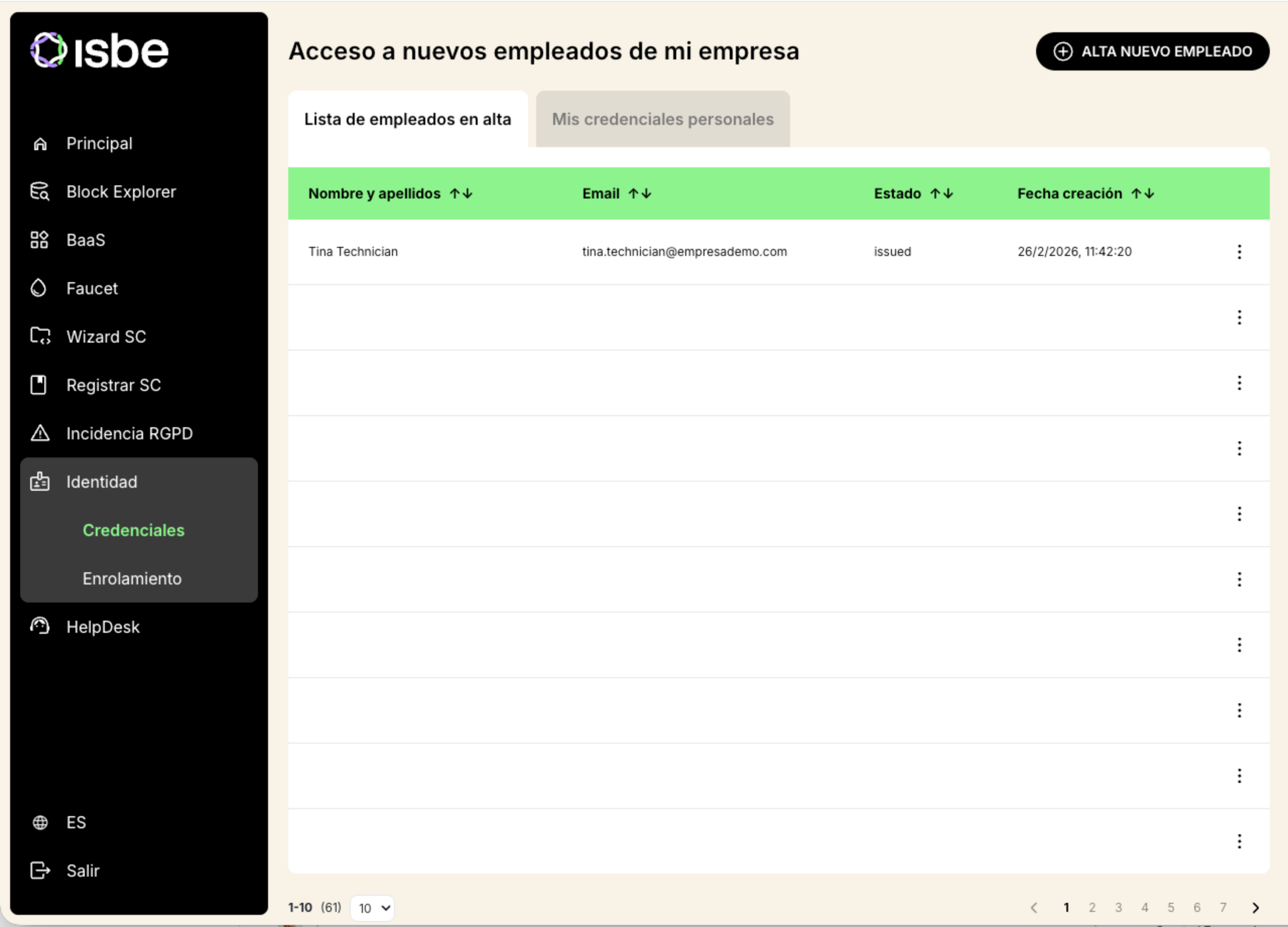 Reviewing employee access in the Portal